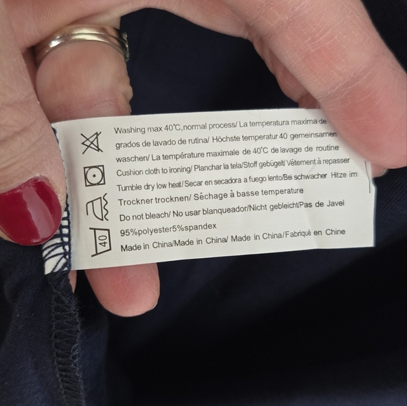 NWT HoTouch Navy Knit Dress Size Small - Picture 6 of 6